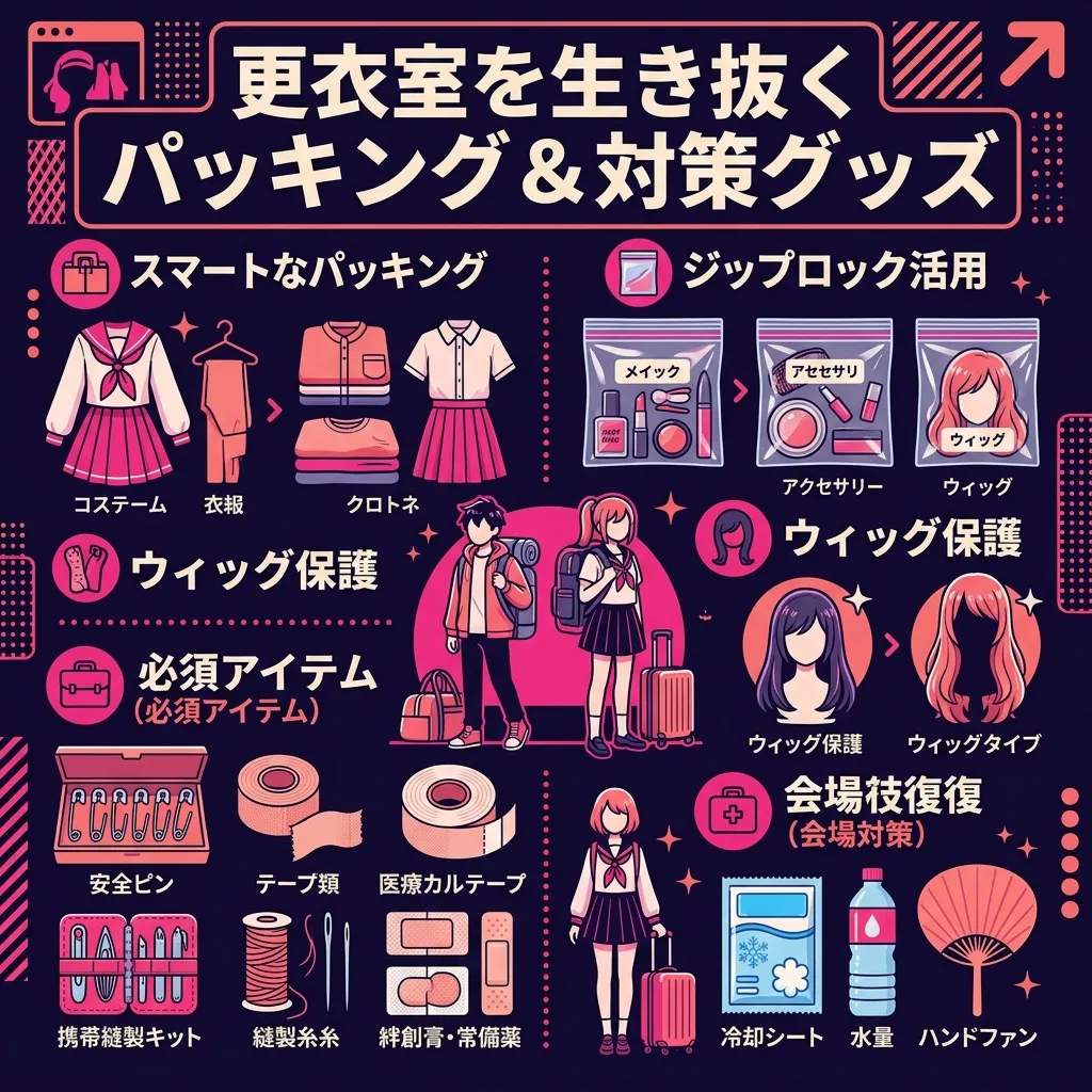 更衣室を生き抜くパッキング＆対策グッズ