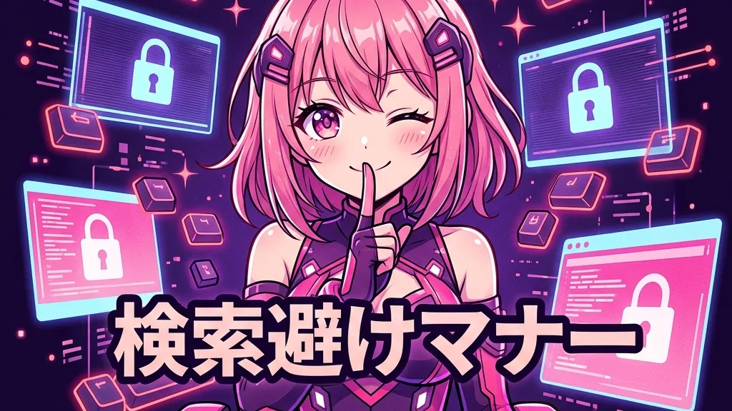 同人活動における検索避け（けんさくよけ）マナーガイド